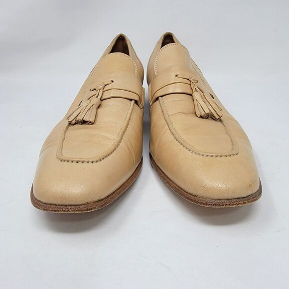 VTG French Shriner Men\'s 47 11.5 N Calfskin Dress Tassel Loafers Italy Shoes main image 14